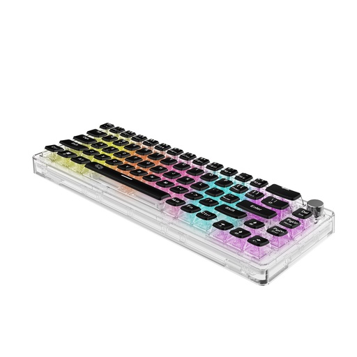 [PDX223] Porodo Gaming Pudding Keycaps Transparent Mechanical Keyboard