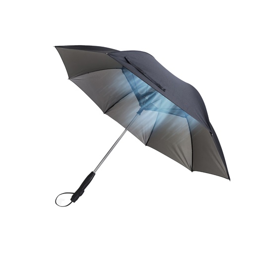 [PD-LFST029-BK] Porodo Lifestyle Cool Mist Umbrella Built-in-Fan and Hydrating Mist - Black