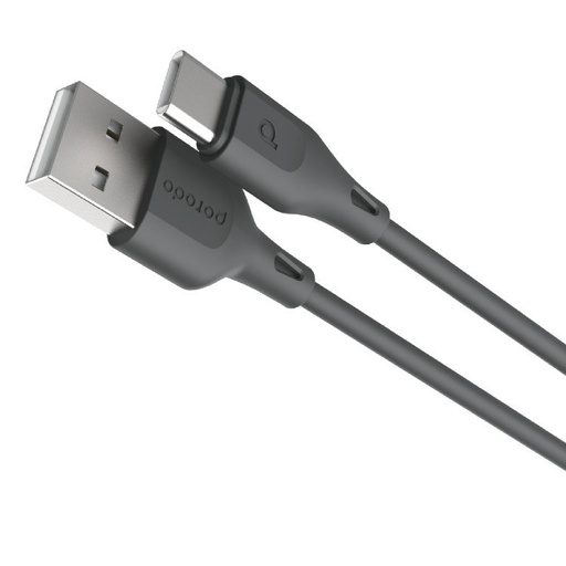 [PD-U2CCC-BK] Porodo PVC Cable USB-C to USB-C 60W 2m