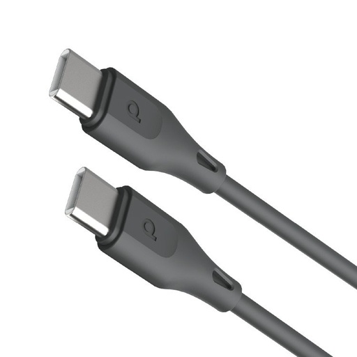 [PD-U12CCC-BK] PVC Cable USB-C to USB-C 60W 1.2m