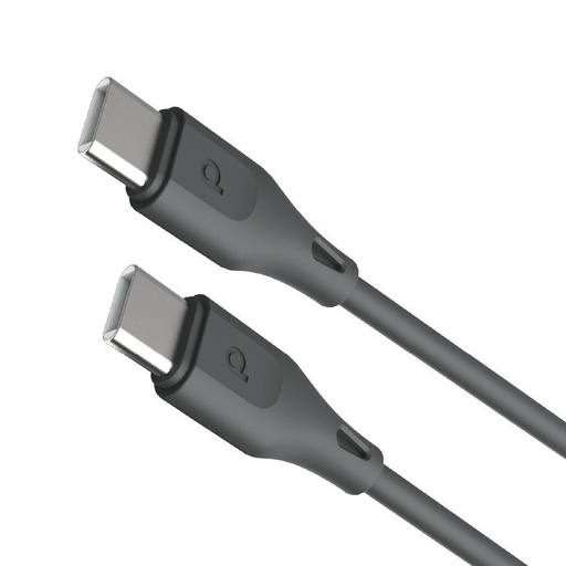[PD-U12CCC-BK] Porodo PVC Cable USB-C to USB-C 60W 1.2m