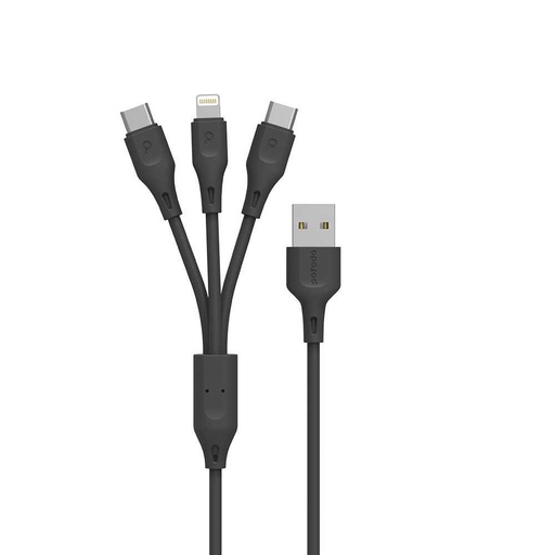 [PD-31LCC-BK] Charging Cable PVC 3 in 1 Cable