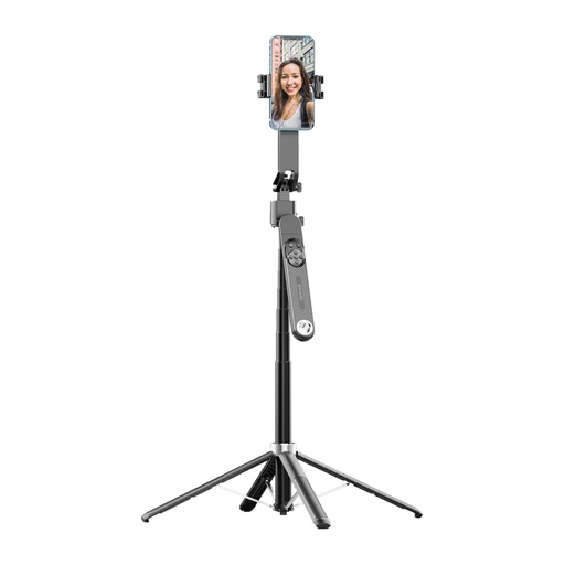 [PD-TRSLFT-BK] Porodo Selfie Stick Pro X with 360º AI Tracking - Black