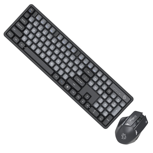 Porodo Gaming Wireless Keyboard Mouse Set 2.4GHz 1600 DPI