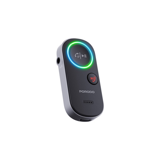 [PD-BTRCV-BK] Porodo Wired to Wireless BT Audio Transmitter - Black