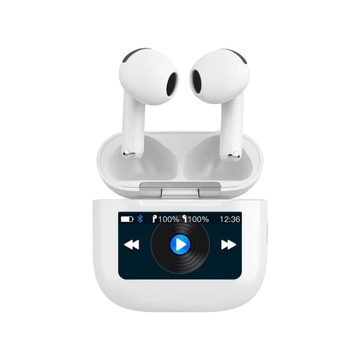 [PD-STWLEP039-WH] Porodo Soundtec Glimpse Touch Display TWS - White