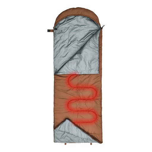 [PD-LFST024-BR] Porodo Lifestyle Power Heating Sleeping Bag - Brown