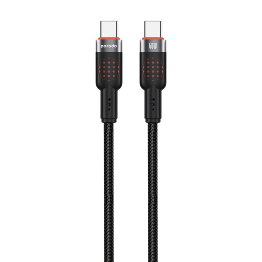 Porodo USB-C to USB-C Aluminum Braided Cable