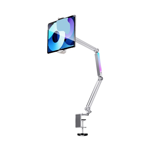 [PD-LFST051-GY] Porodo Multi-Joint Aluminum Desk Mount - Grey