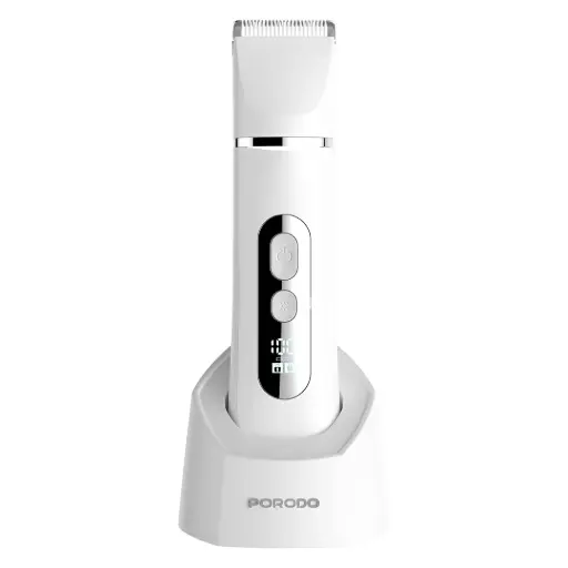 [PDLFST2511WH] Porodo 4-In-1 Face & Body Electric Trimmer with Smart LED Display - White