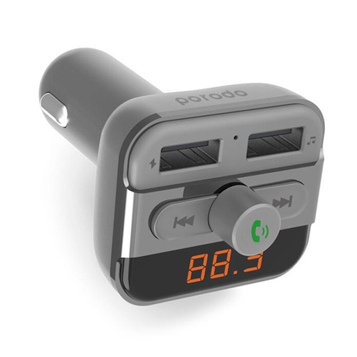 [FMBT17] Porodo FM Transmitter and Fast Charging Car Charger 3.4 amp / 15 W