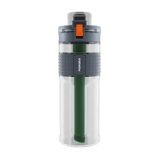 [PD-LFST079-BK] Porodo Lifestyle 2-Stage Filtration Water Bottle - Black
