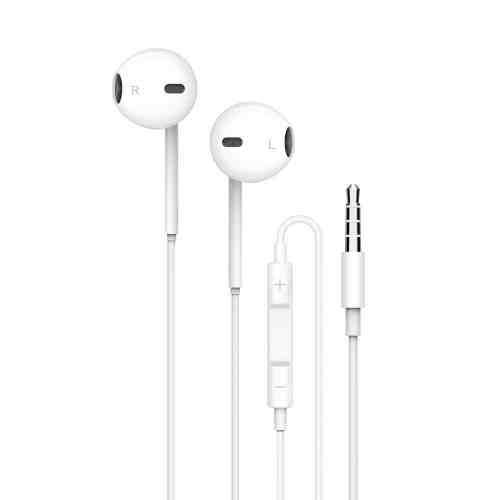 [PD-STAEP-WH] Porodo Soundtec Stereo Earphones 3.5mm with High-Clarify Mic - White