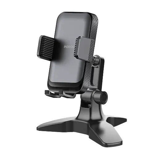[PD-HSM02-BK] Porodo Multi-Angle Desk Phone Holder - Black