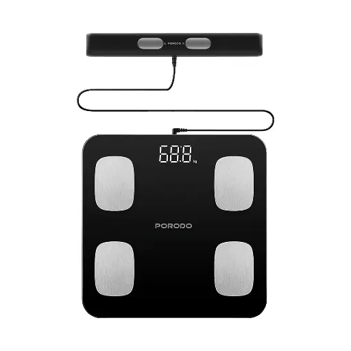 [PD-LFST089-BK] Porodo Lifestyle Precise Analysis Smart Scale - Black
