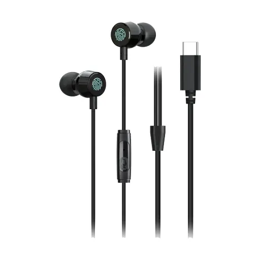 [PD-STWLEP048-BK] Porodo Soundtec Touch Controls Earphone - Black