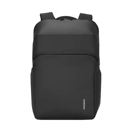 [PD-LFST122-BK] Porodo Lifestyle Water-Resistant PU Backpack - Black