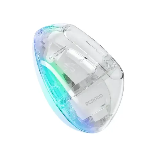 [PD-ETK01-TP] Porodo Vertical 4800 DPI Wireless Mouse - Transparent