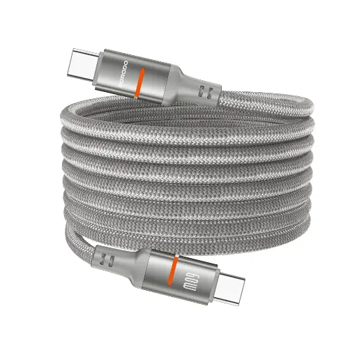 Porodo 60W Type-C to Type-C Magnetic Braided Cable