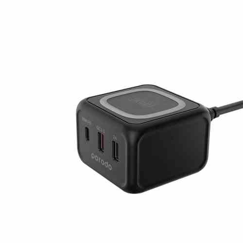 [PD-FWCH005-BK] Porodo Triple Ports Fast Wireless Charger