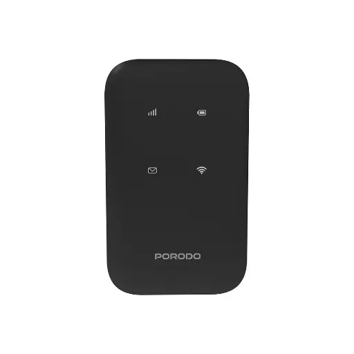 [PD-LFST132-BK] Porodo Pocket Router 4G LTE | WiFi 6 - Black