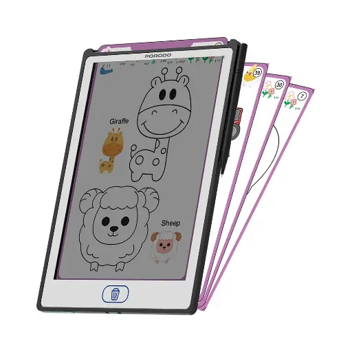 [PD-LFST082-BK] Porodo Kids Writing Tablet - Black