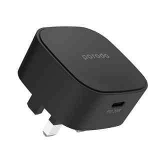[PD-FWCH004-BK] Porodo USB-C Adapter, Super-Compact Fast Wall Charger Power Delivery 20W UK