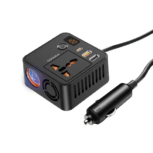 [PD-FWCH057-BK] Porodo Universal Ac Power Inverter - Black