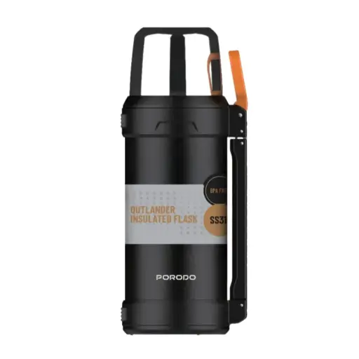 [PD-LFST156-BK] Porodo Lifestyle Outlander Insulation Flask - Black