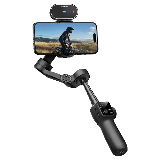 [PDLFST176BK] Porodo Velocam 3-Axis Gimbal Stabilizer - Black