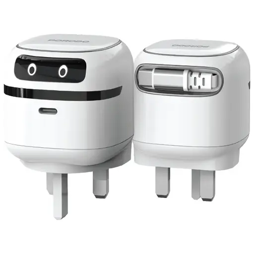 [PDRYC65DWH] Porodo Ayuon Mini Travel Charger PD 65W - White