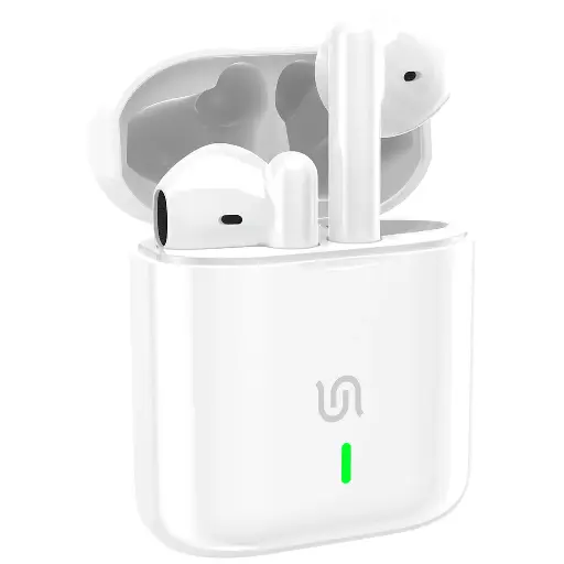 [PDSTBV77WH] سماعات أذن بورودو ساوندتك بوب ويف ترو وايرلس ذات الصوت العميق - أبيض