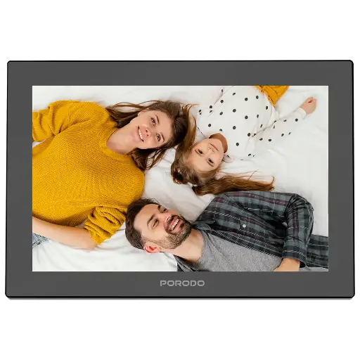 [PDPF1003BK] Porodo Pixelle 10.1" Smart Frame Mirror Glass Technology - Black