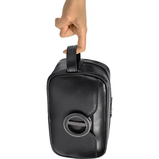 [PDLFSTP258BK] Porodo Lifestyle MagSafe Travel Organizer Pouch with Phone Holder - Black