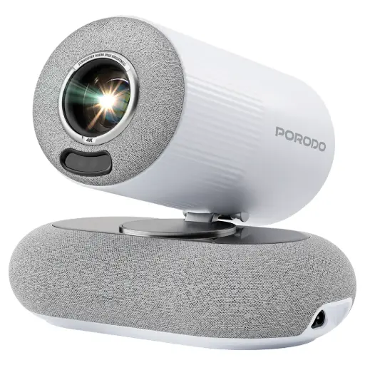 [PDPR2236] Porodo Lumacast Smart Full HD Projector Auto Focus & Keystone - White