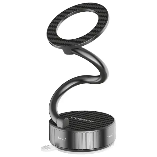 [PDPH0H3BK] Porodo MagCurve Suction Phone Mount - Black