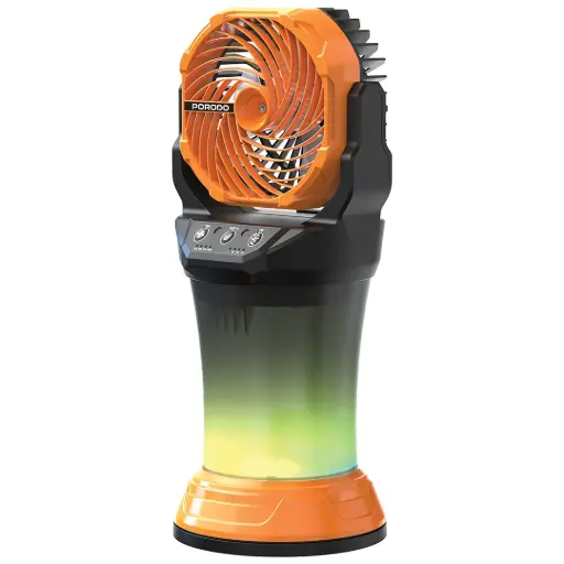 [PDMDX65OGBK] Porodo FreshPulse Portable Misting Fan - Orange & Black