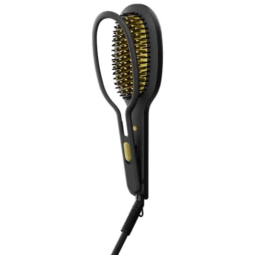 [PDLFSTHSBKGD] Porodo Ceramic Hair Straightener - Black & Gold