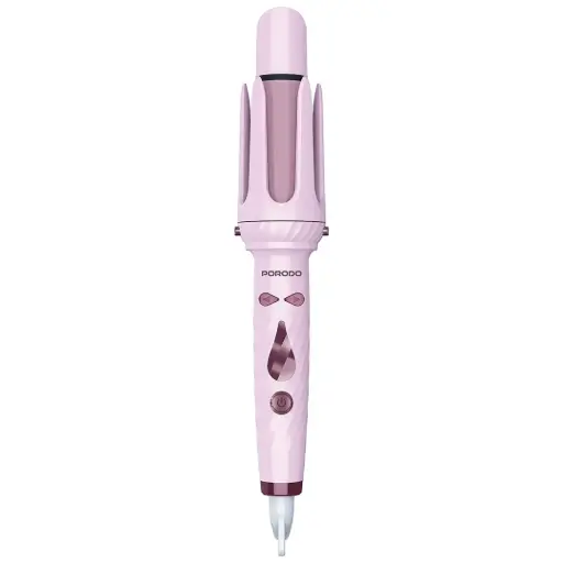 [PDLFST218PK] Porodo 5-In-1 Hair Styling Tool with Auto-Wrap Curling & Straightening - Pink 